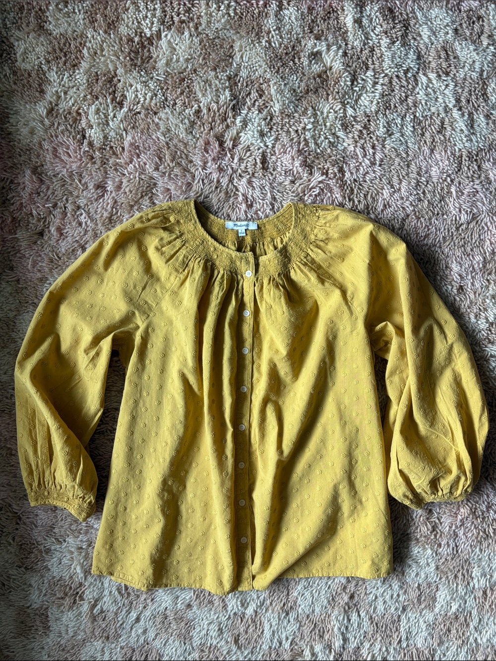 Madewell embroidered top - small